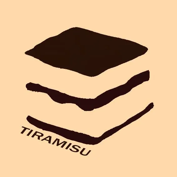 Tiramisu logo background