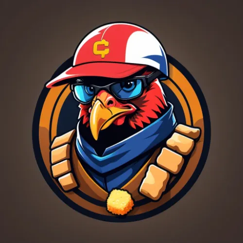 Chicken Nugget logo background