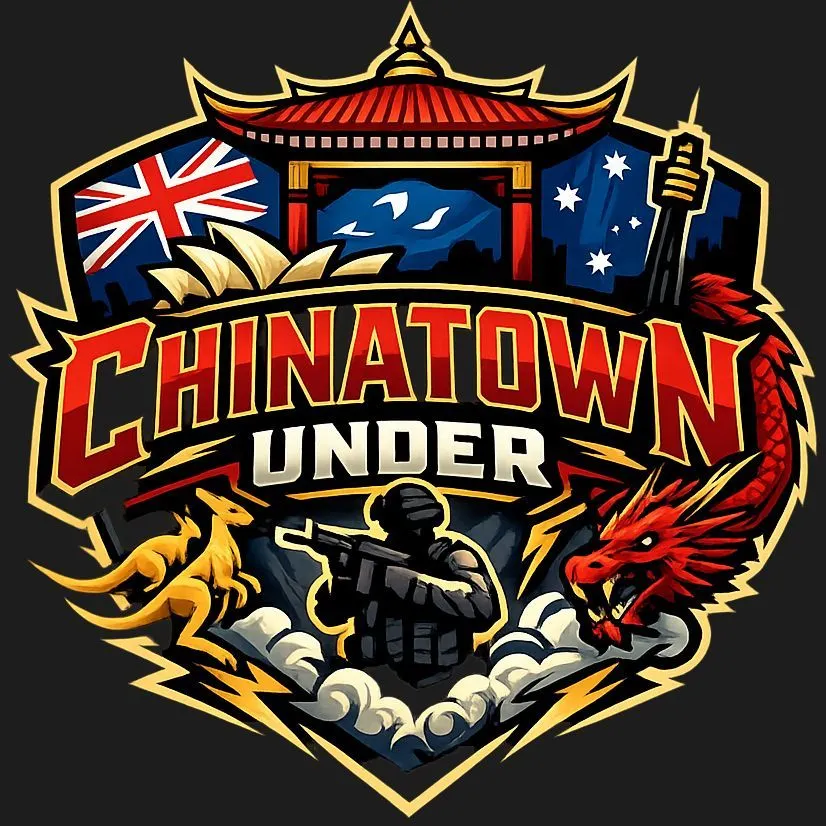 chinatown under logo background