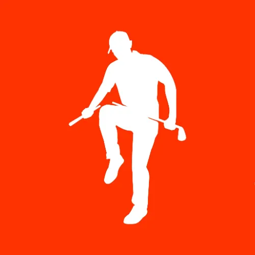 Let's go golfing logo background