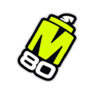 M80 logo background