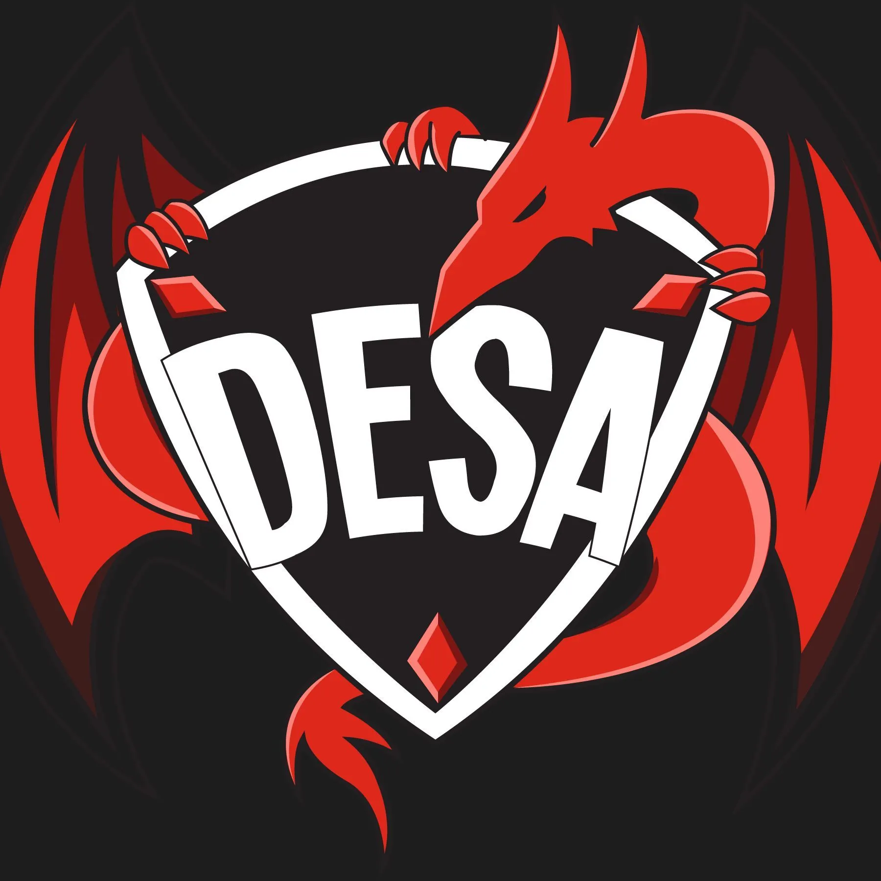 Deakin Dragons logo background