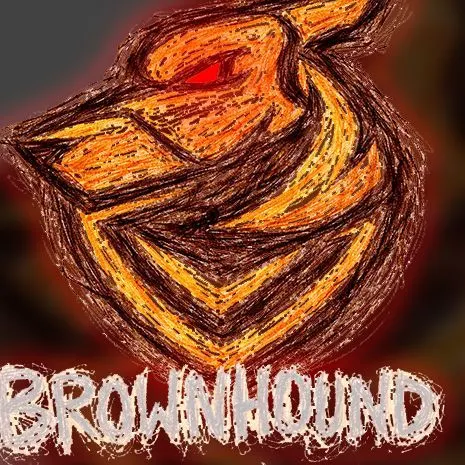 BROWNHOUND logo background
