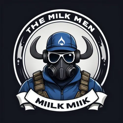 The Milk Men logo background