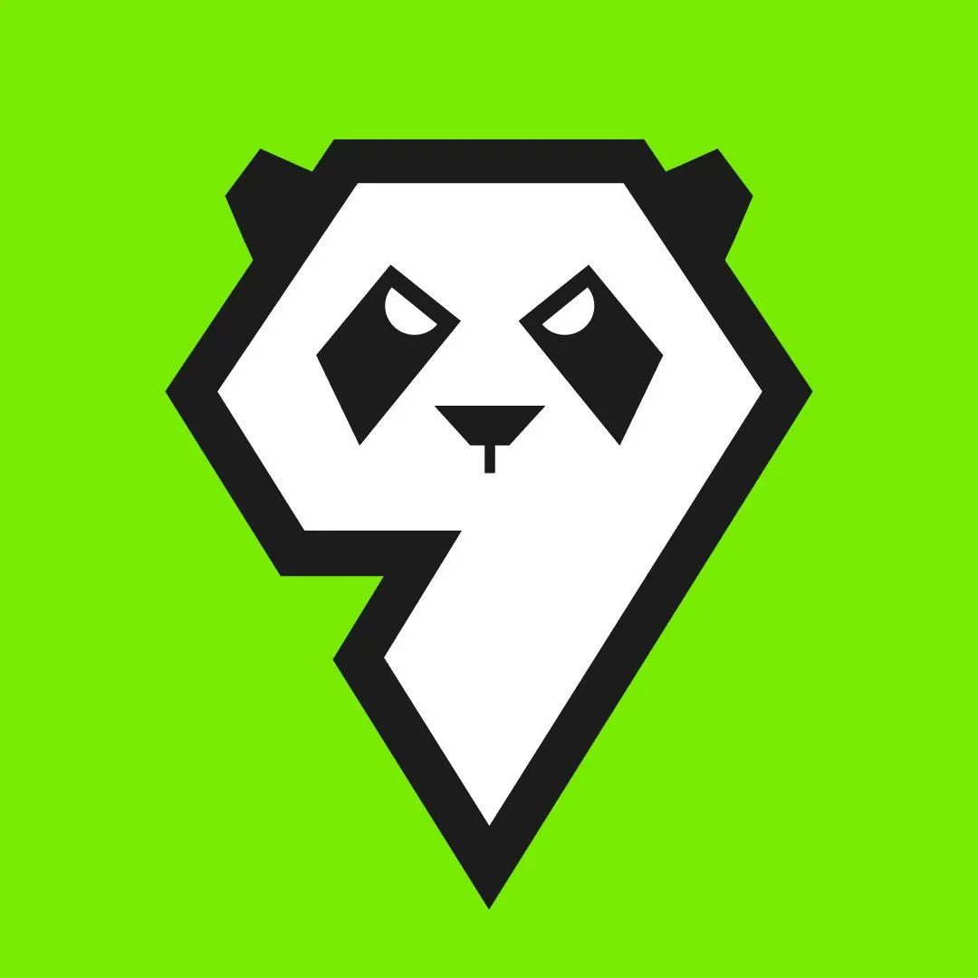 9 Pandas logo background