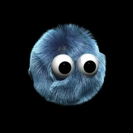 fur ball logo background