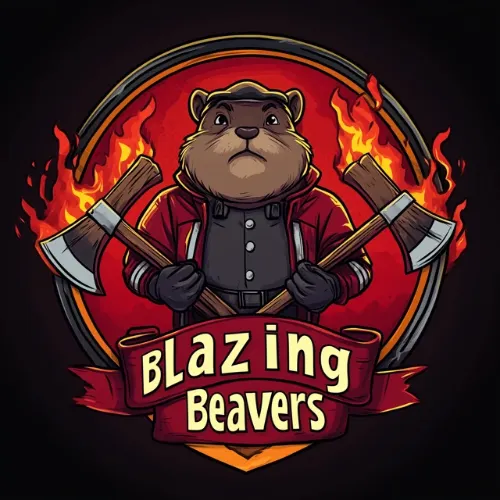 Blazing Beavers logo background