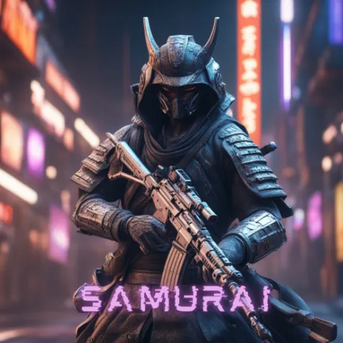 Samurai logo background